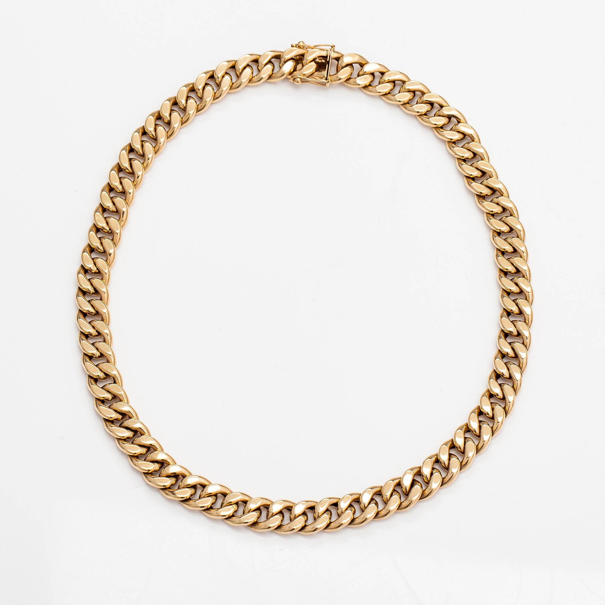 A 14K gold necklace. Kari Rosti, Helsinki 2000.