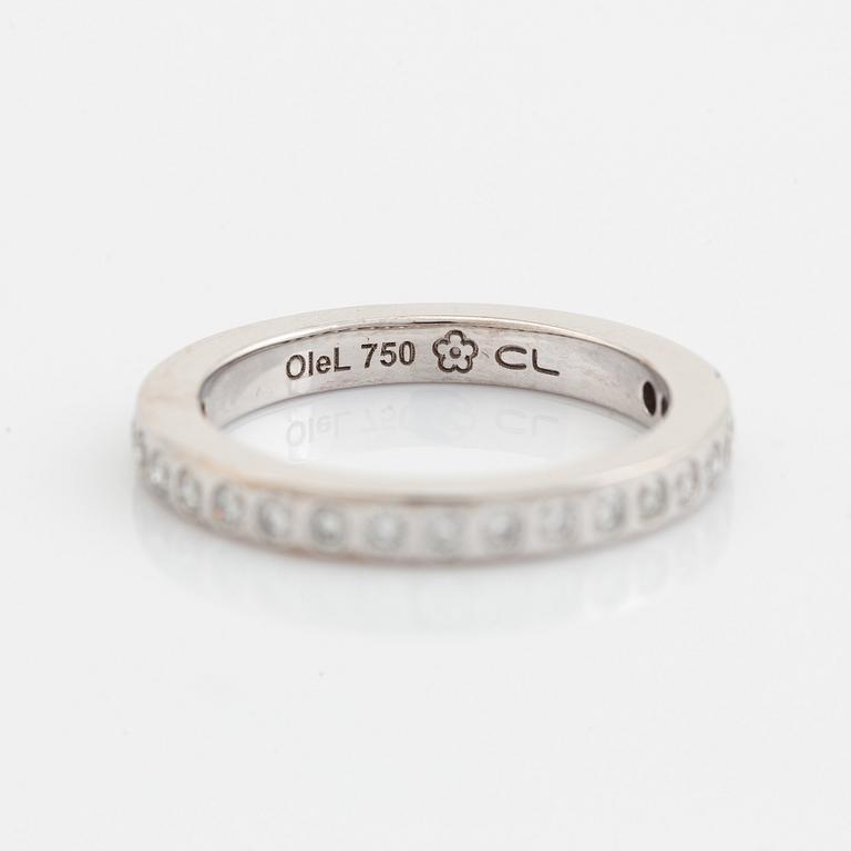 Ole Lynggaard, Charlotte Lynggaard, "Forever Love Ring", vitguld med briljantslipade diamanter.