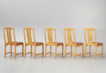 Carl Malmsten, a set of ten 'Ambassadör' chairs, Åfors Möbelfabrik AB, Sweden.