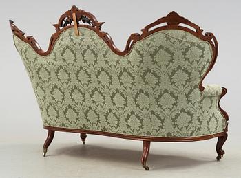 SALONGSGRUPP, 5 delar, nyrokoko, 1800-talets slut.