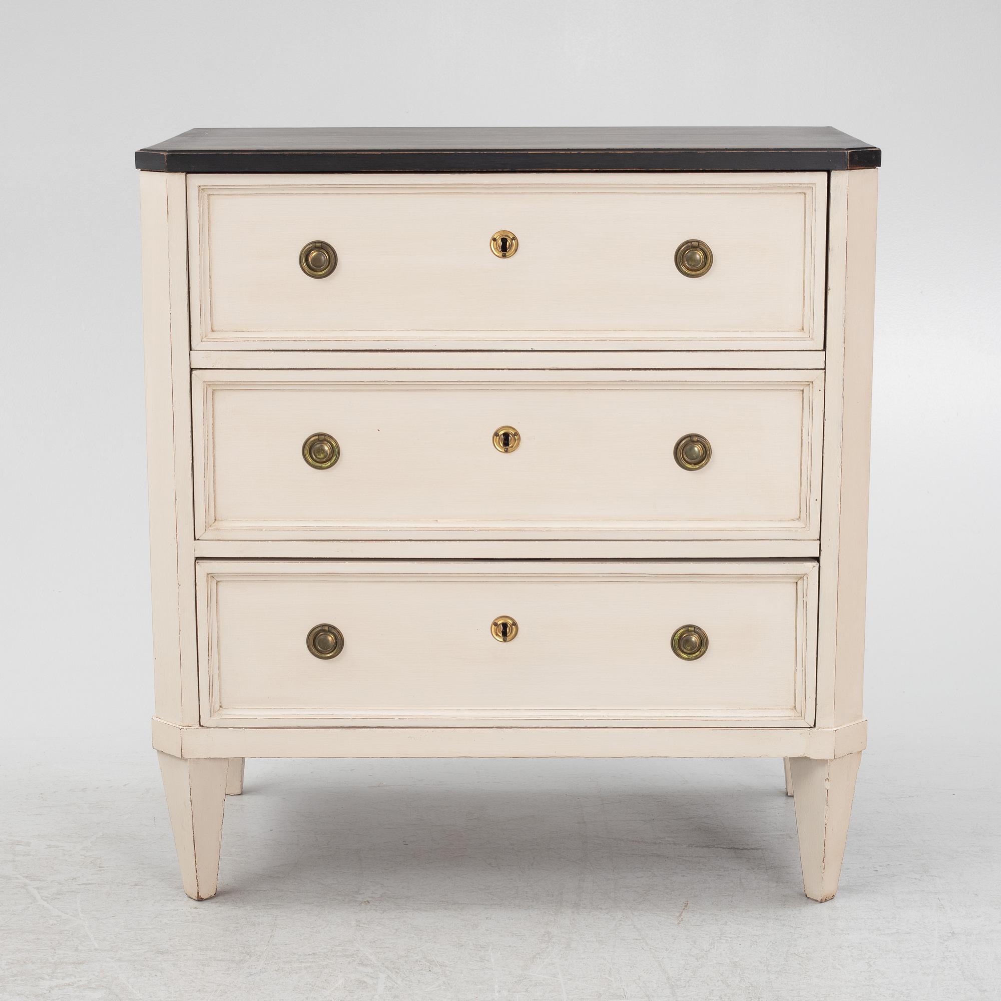 Byrå, Gustaviansk stil, omkring år 1900.