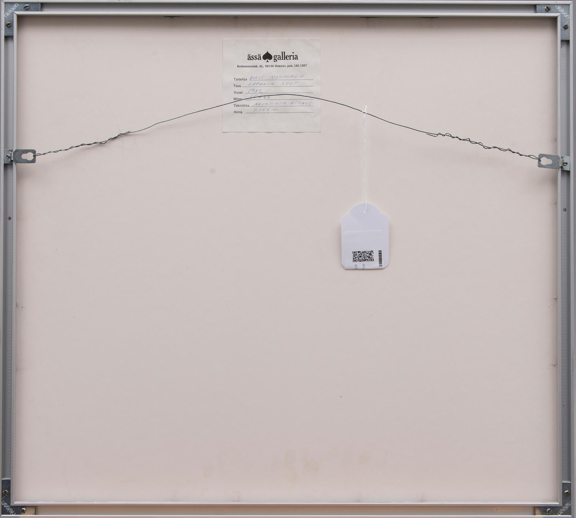 KIRSI NEUVONEN, akvatint och etsning, signerad, numrerad 8/15, daterad -82.