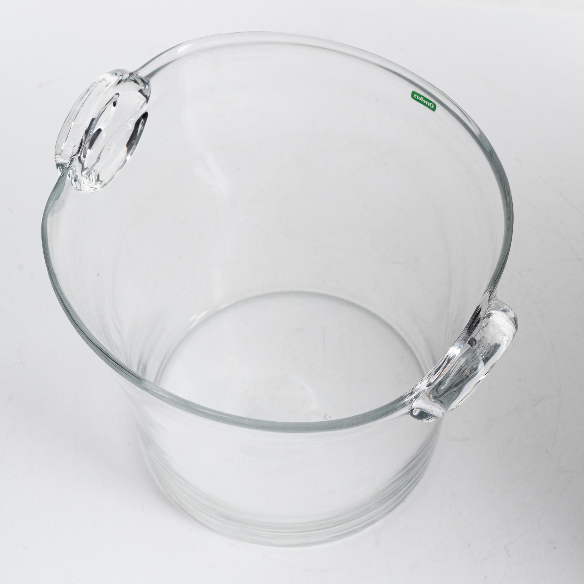 Nils Landberg, vinkylare, glas, Orrefors, 1900-tales mitt.