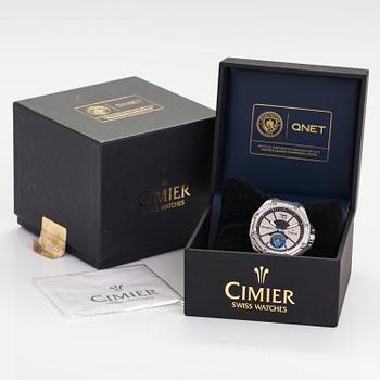 CIMIER, QnetCity Triumph Blue, wristwatch, 45 mm.