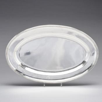 An Austrian 19th century silver serving dish and cover, mark of Aloys Würth, Vienna c. 1820.