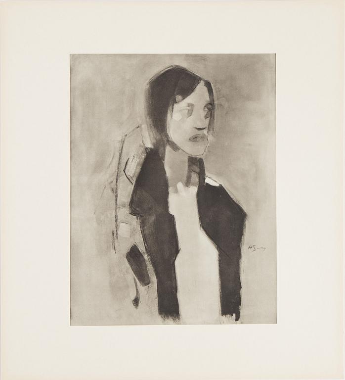 A folder with 58 reproductions after Helene Schjerfbeck.