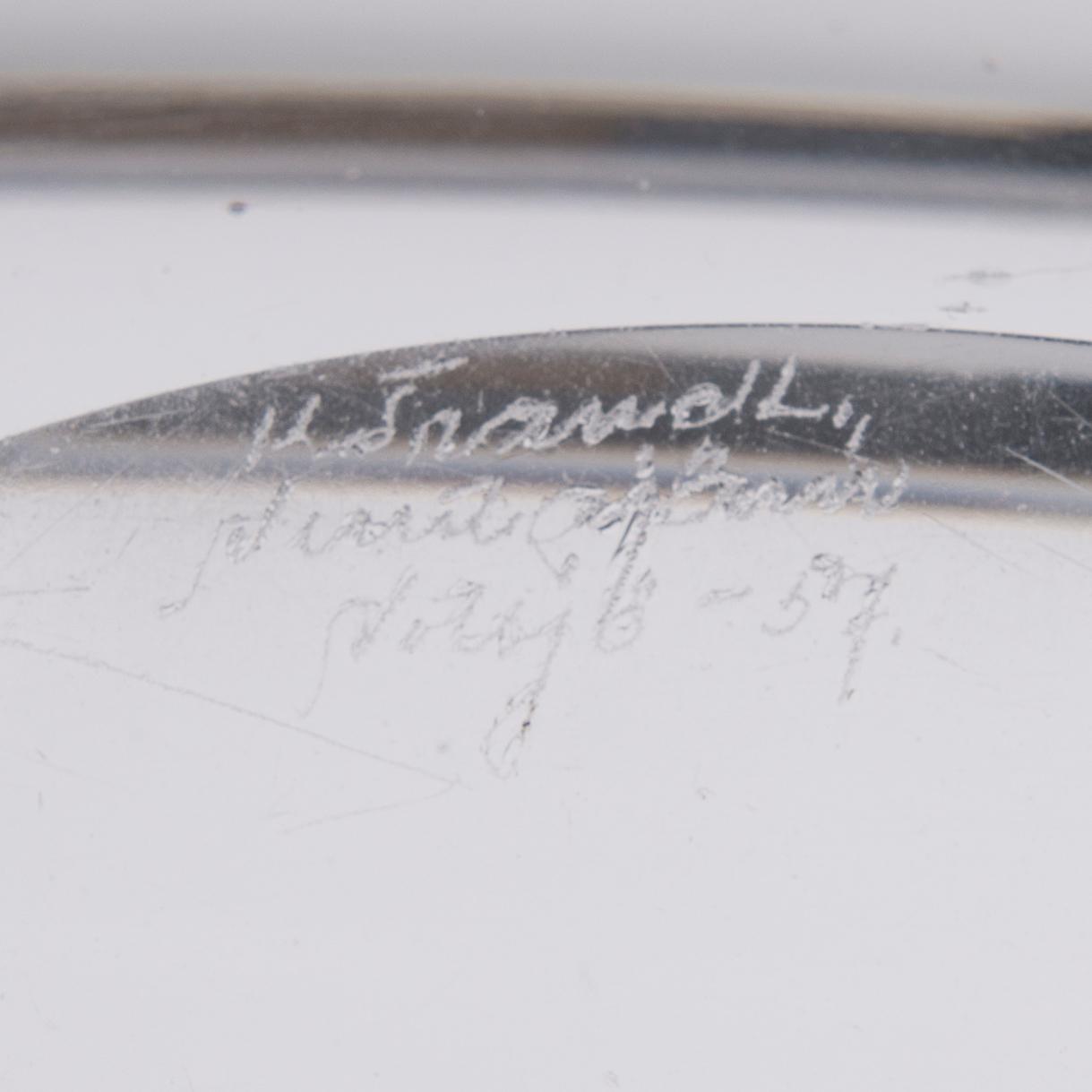 KAJ FRANCK, LASIVEISTOS. Lansetti. Sign. K. Franck, Nuutajärvi Notsjö -57.