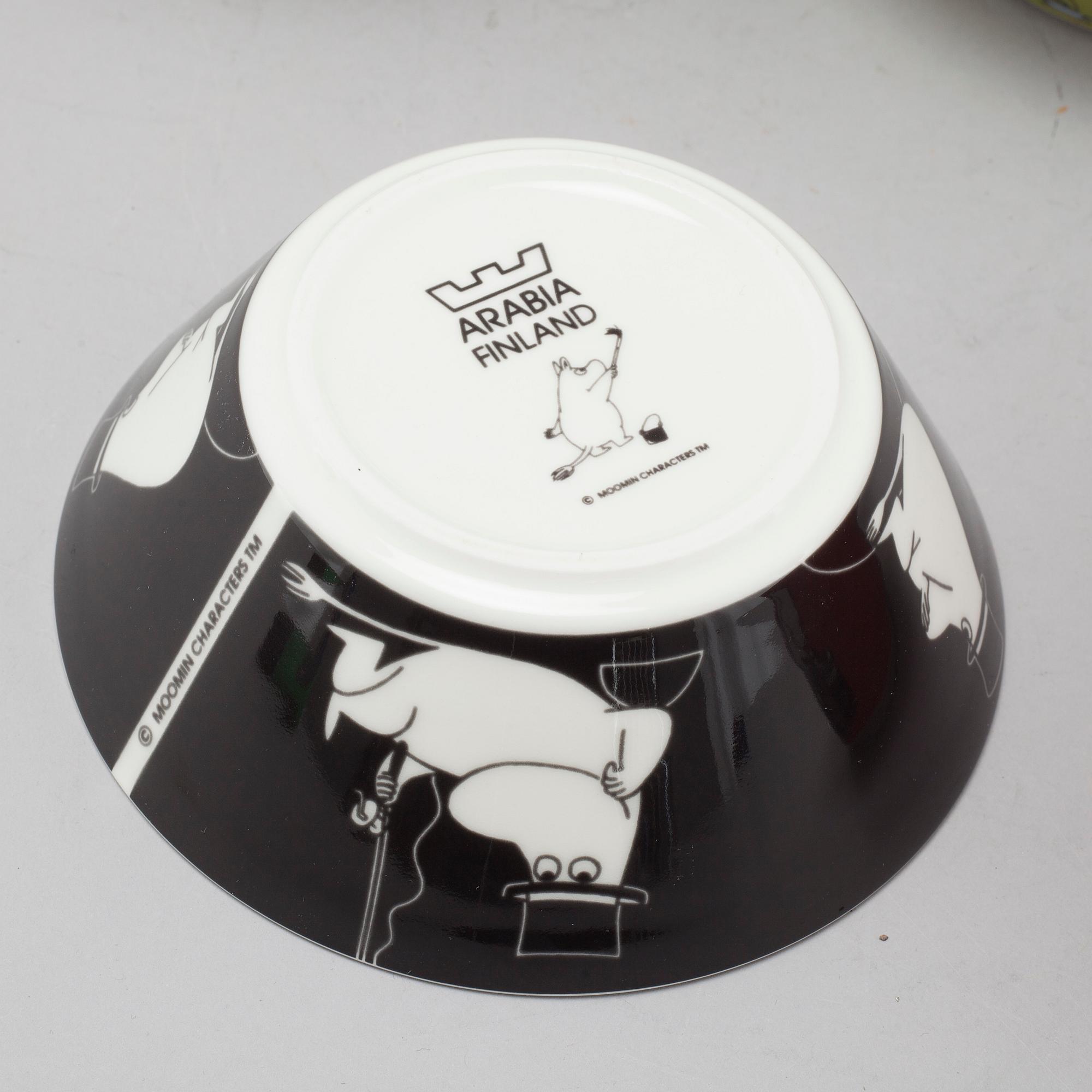 MUMINSKÅLAR, 12 stycken, porslin, Moomin Characters, Arabia, 2000-tal.