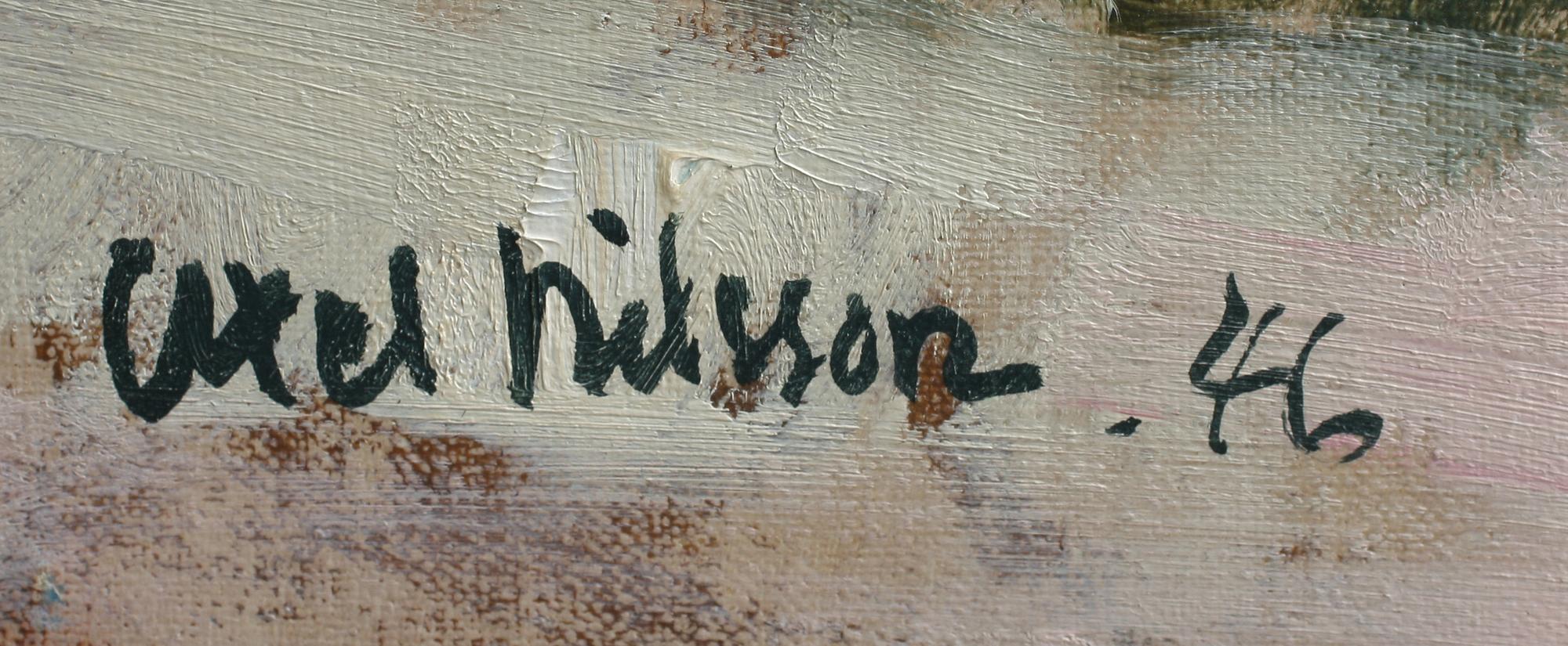 AXEL NILSSON, olja på duk, sign o dat -46.