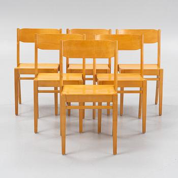 A set of six chairs, Edsbyverken, Sweden, mid 20th Century.