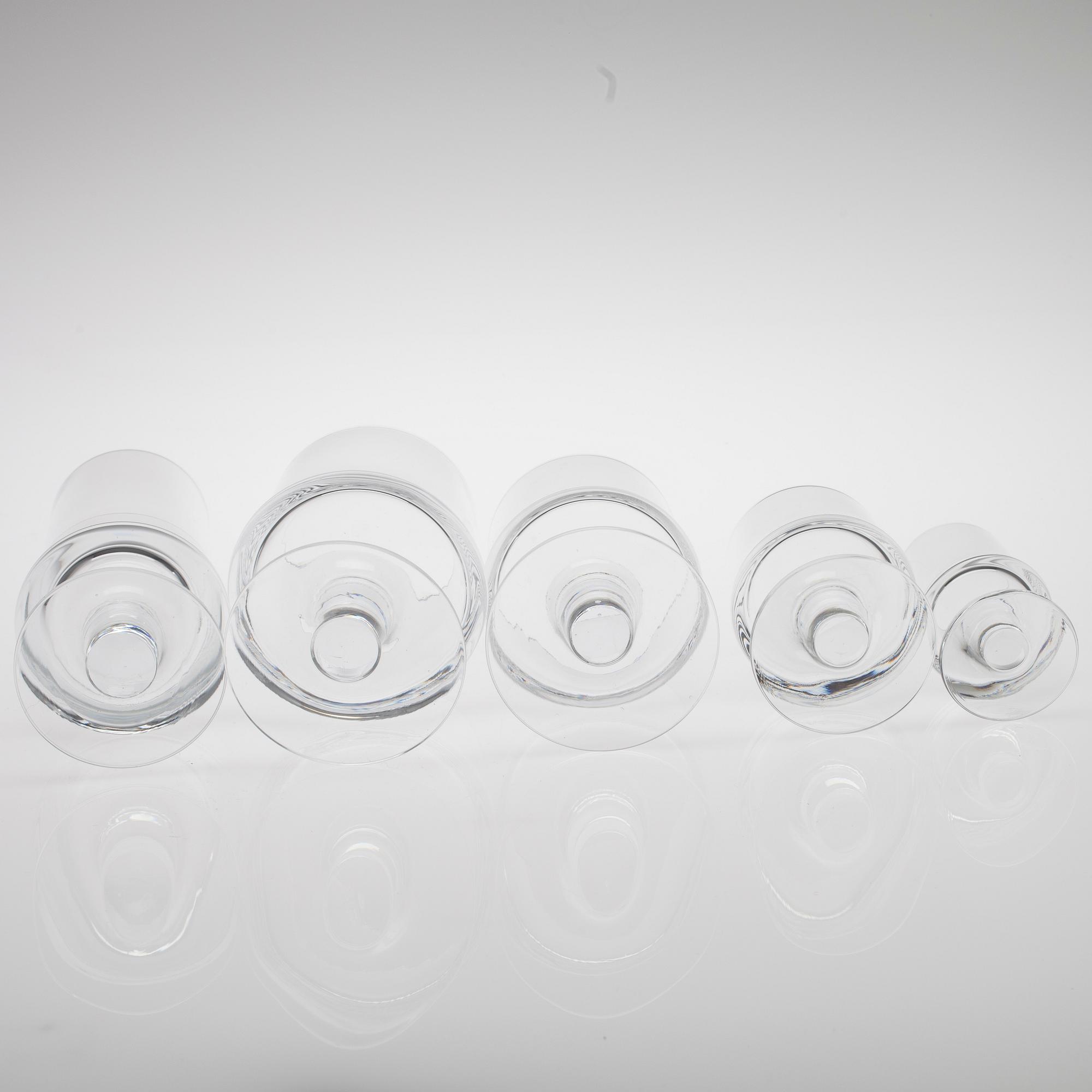 GLASSERVIS, 50 delar, "Marski" Tapio Wirkkala.