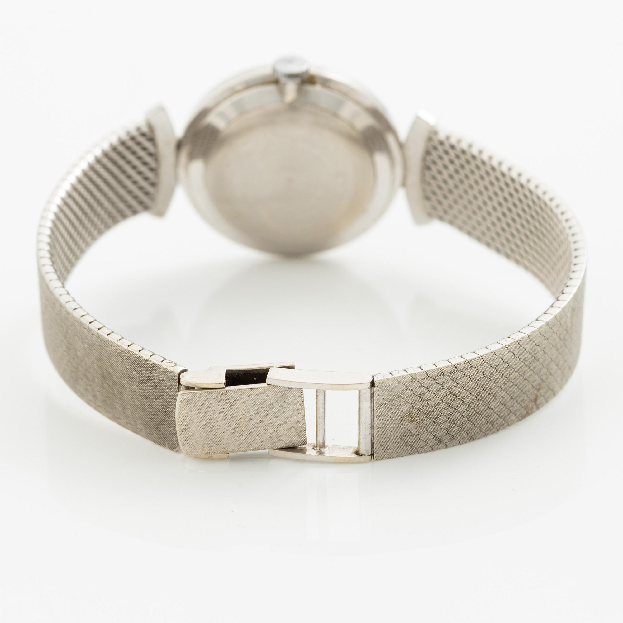 Chopard, armbandsur, 18K vitguld, 24,5 mm.