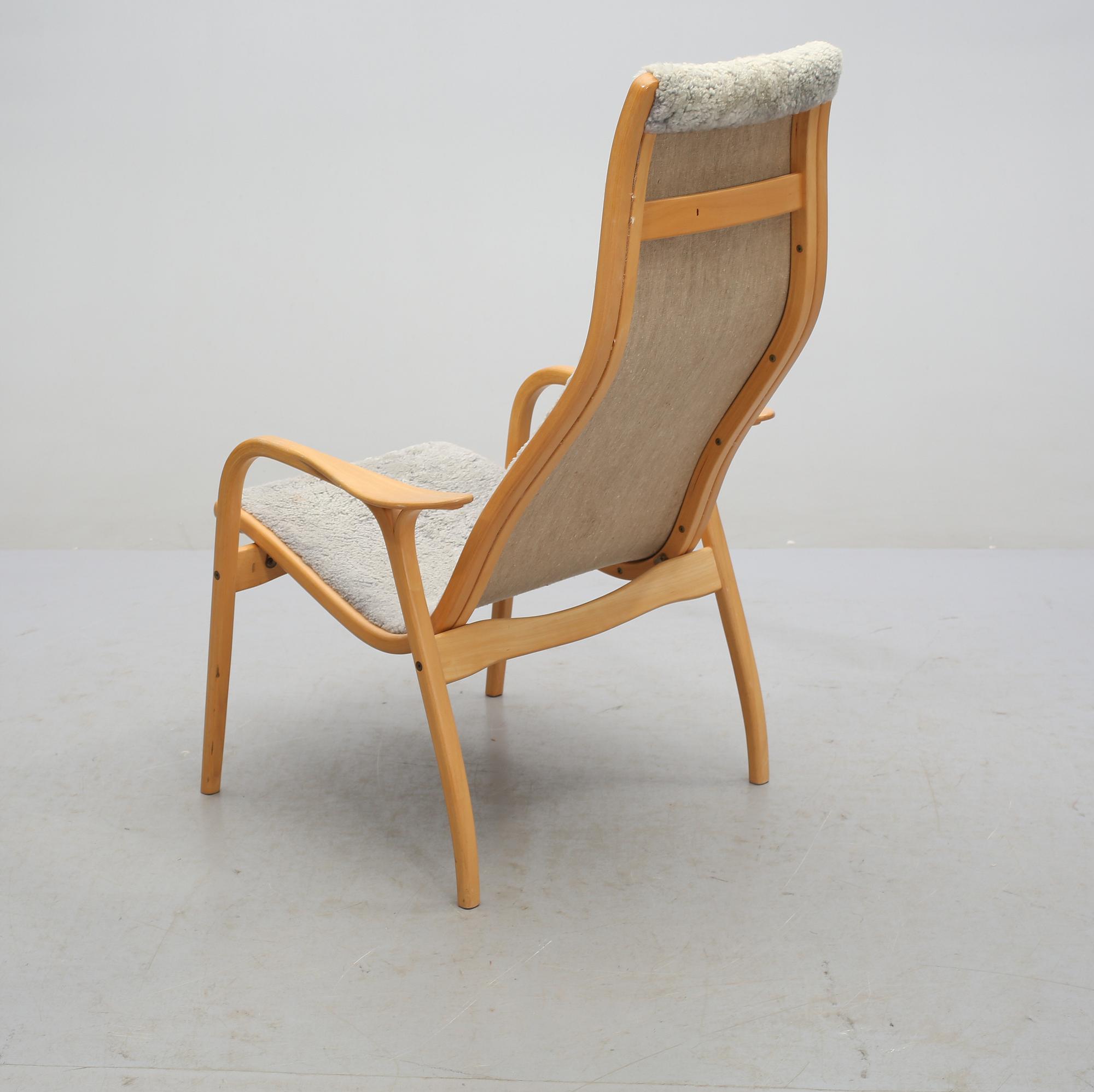 FÅTÖLJ, "Lamino", Yngve Ekström för Swedese, sent 1900-tal.