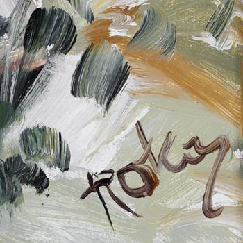 CHARLES ROKA, olja på duk, sign.