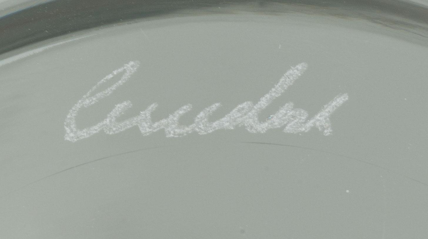 KONFORMADE GLASSKULPTURER, 2 st, glas, Cenedese 1970-tal.