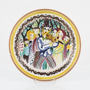 Stig Lindberg, a dish, Gustavsbergs studio.