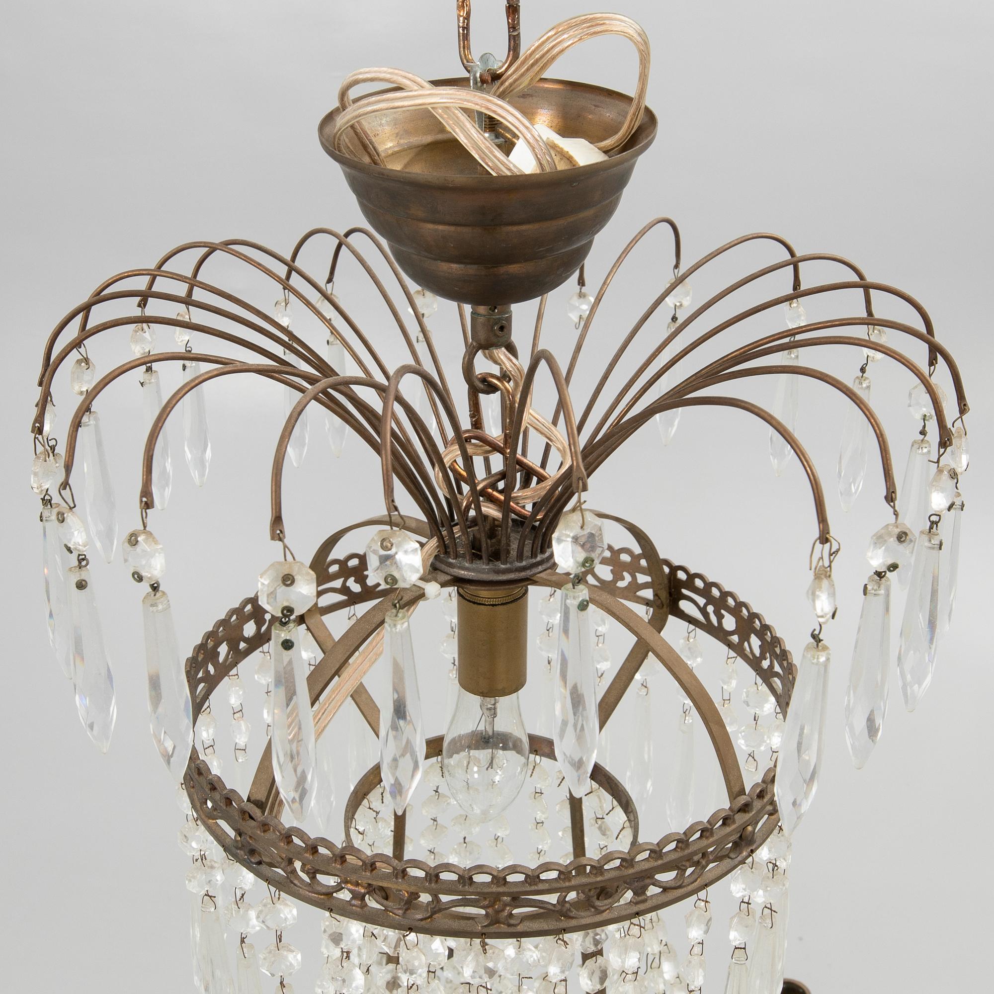 Chandelier, Gustavian style, 20th century.