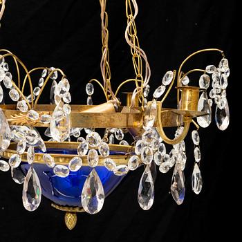 A late Gustavian style chandelier, 20th Century.