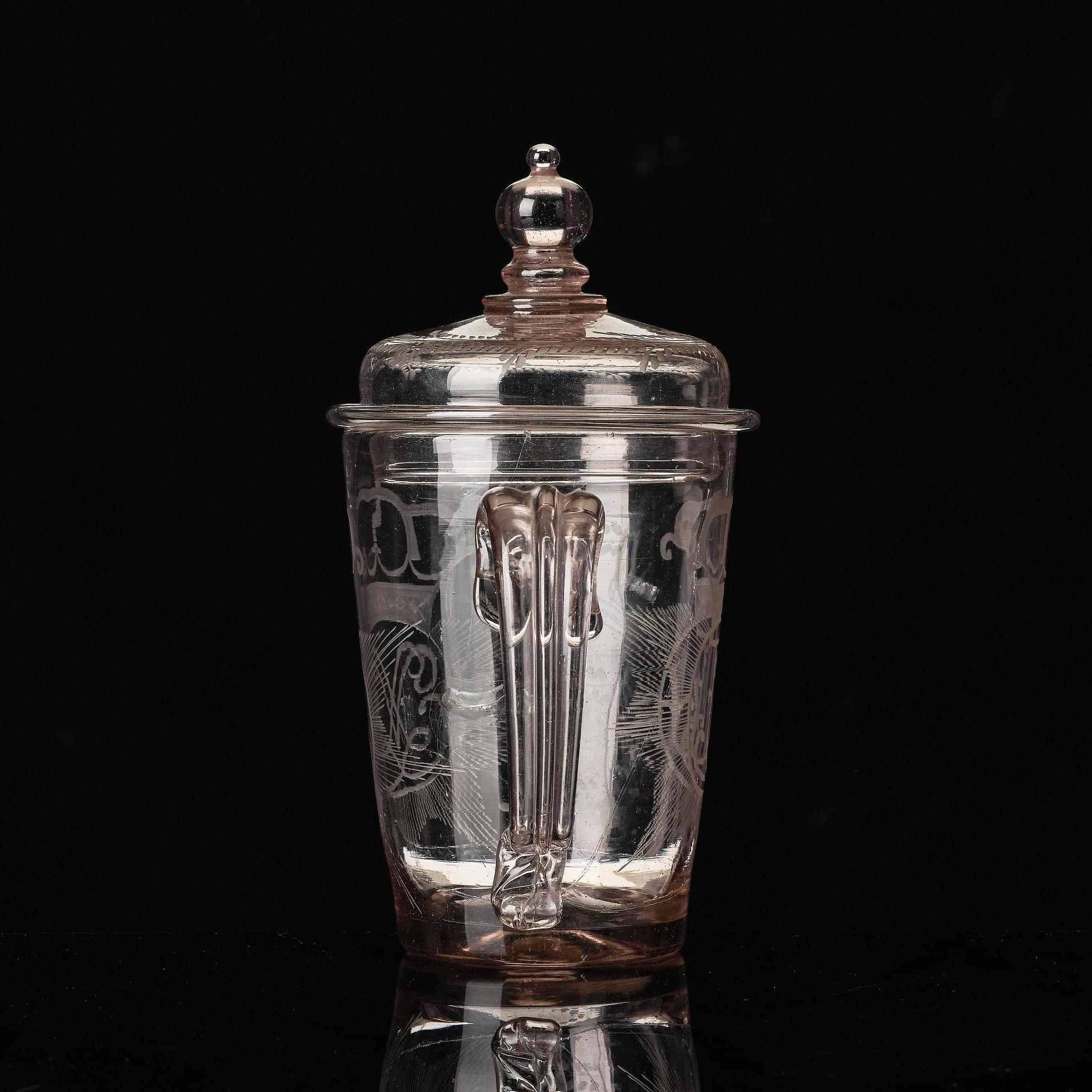 A tankard, possibly Henrikstorp, Sweden, 18th century.