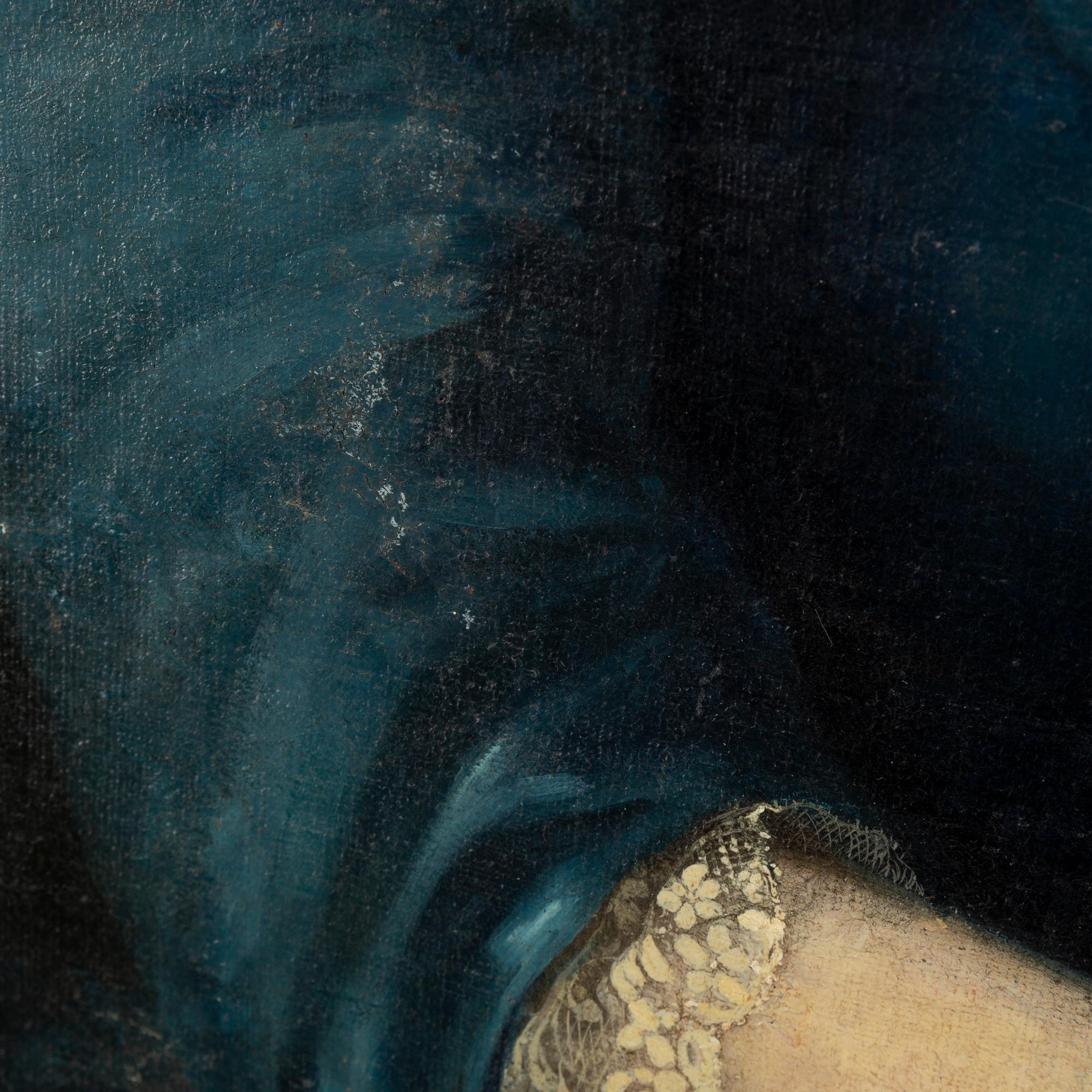 UNKNOWN ARTIST, oil on canvas, dated atergo 1786.