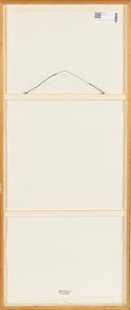 Okänd konstnär, akvarell på textil, Japan, Tiger, 1900-tal.