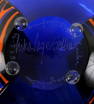 VAS, glas, Erika Lagerbielke, Orrefors, sign E A 2-91.