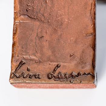 Lisa Larson, skulptur "Tummelisa", brons, Scandia Present, ca 1978, nr 551.