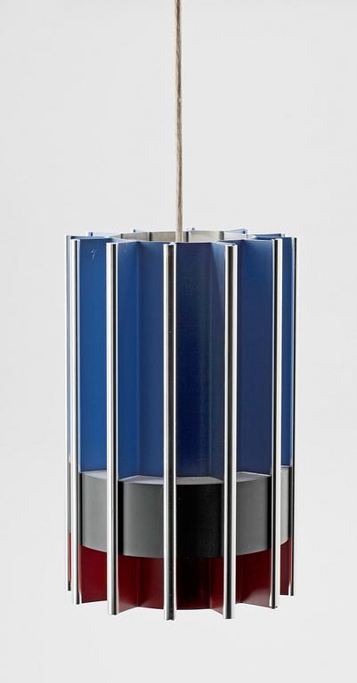 TAKLAMPA, aluminium, Bent Karlby, Lyfa, Danmark, 1900-talets andra hälft.