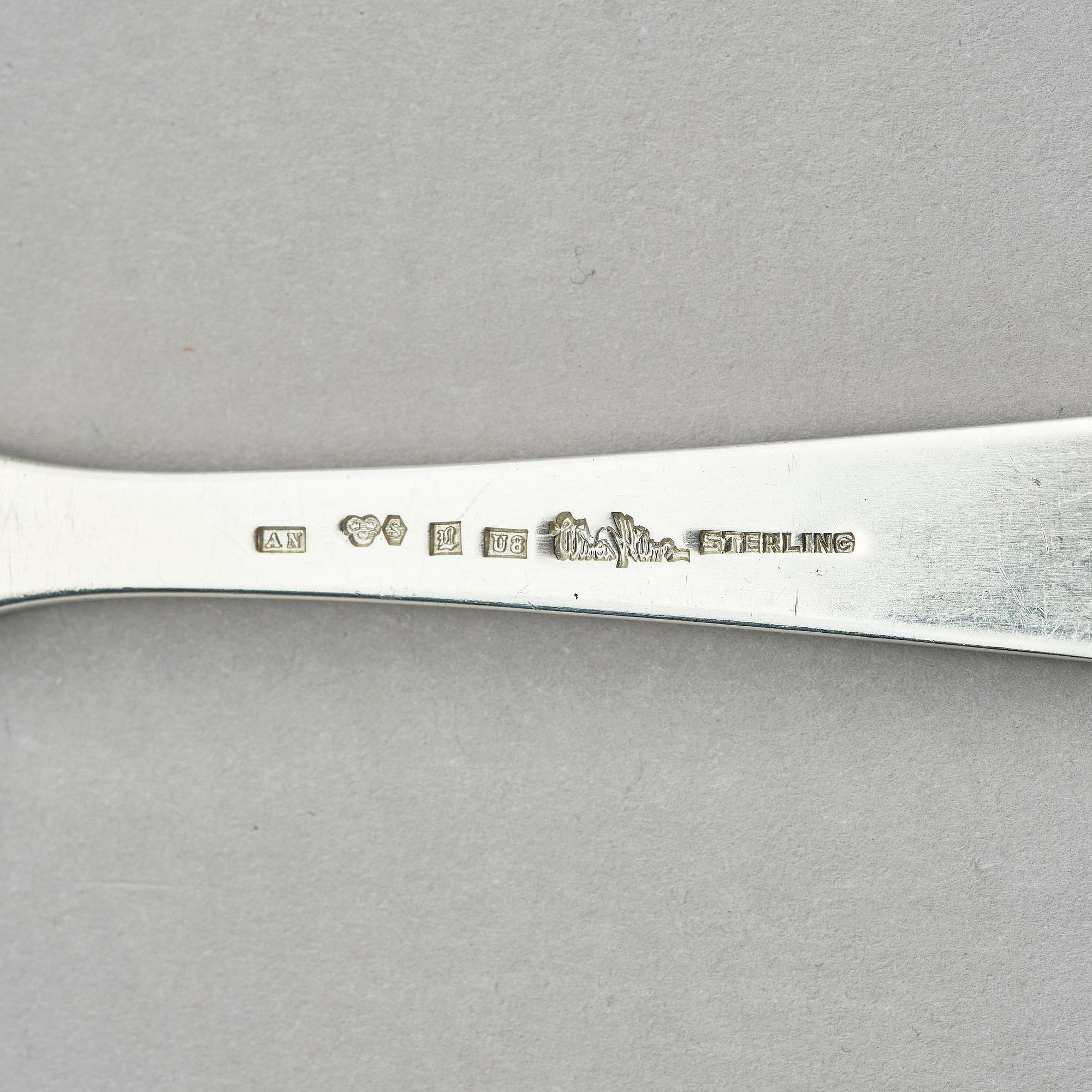 Wiwen Nilsson, a sterling silver cutlery-set of 61 pieces, Lund, Sweden 1946.