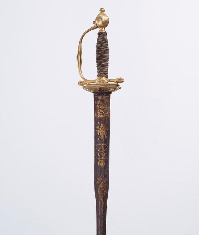 A rare Sword of Honour from King Gustaf III to colonel AF Påhlman 1790.