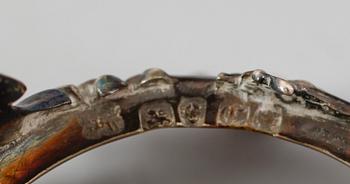 SALTKAR, 1 par, silver, England, 1800-tal.