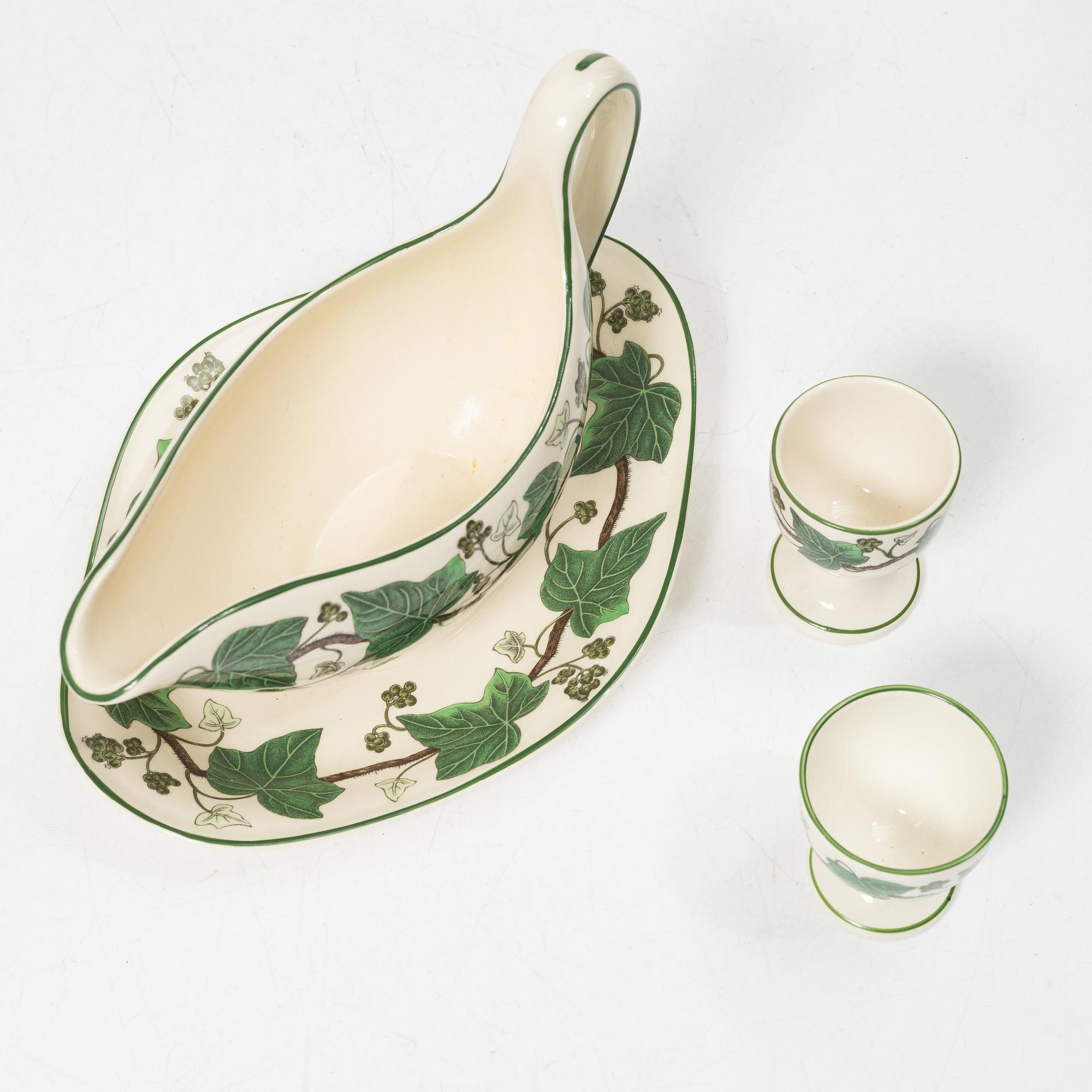 24 pieces of a 'Napoleon Ivy' creamware service, Wedgwood, England.