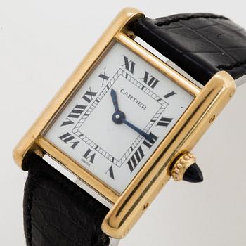 Cartier, Tank, wristwatch, 20,5, x 20 (28) mm.