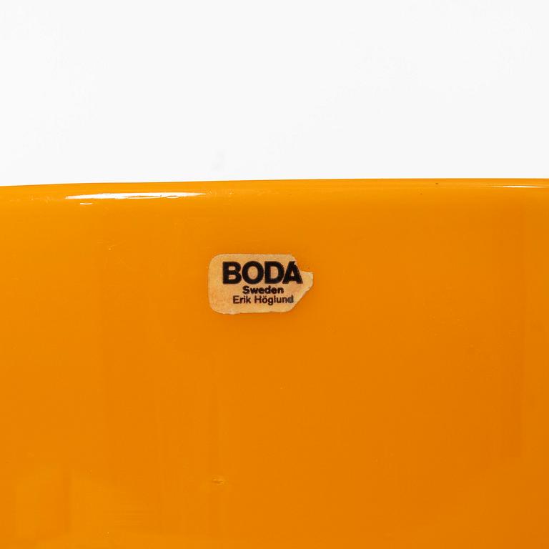 Erik Höglund, a set of nine glass vessels, Boda.