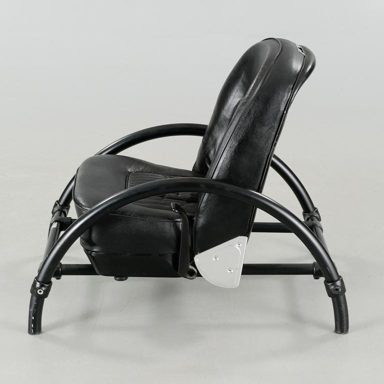 "Rover chair" by Ron Arad, One Off Ltd, London, 1980s.