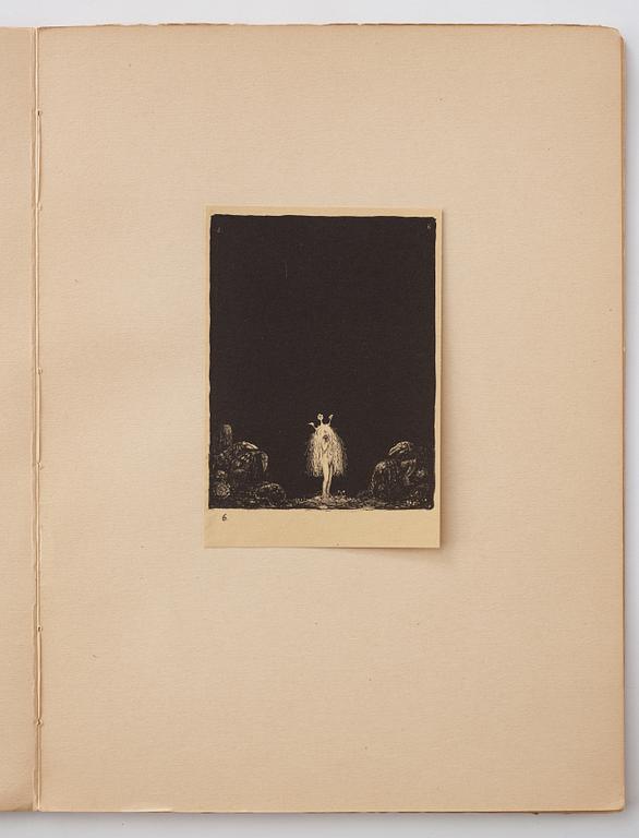 John Bauer, "Troll" 10 lithographs in a folder/book.