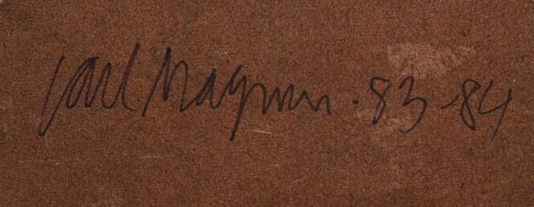 CARL MAGNUS, olja på duk, sign o dat a tergo 83-84.