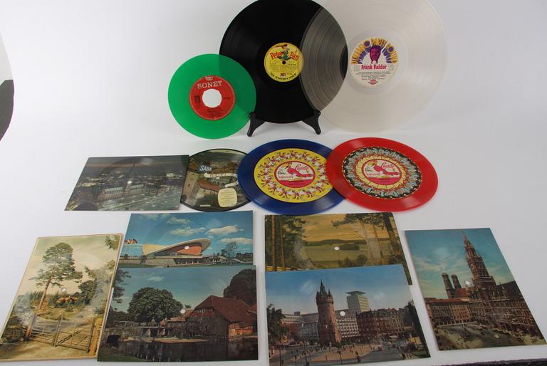 BILD-LP/EP och 78-varvare, Vogue The Picture Record, samt LJUDVYKORT, 22 st.