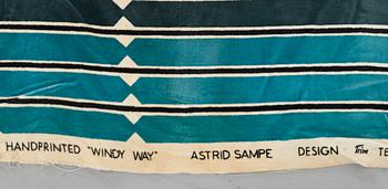 ASTRID SAMPE, fabric "Windy way" mid  1900's ca 245 x 123 cm.