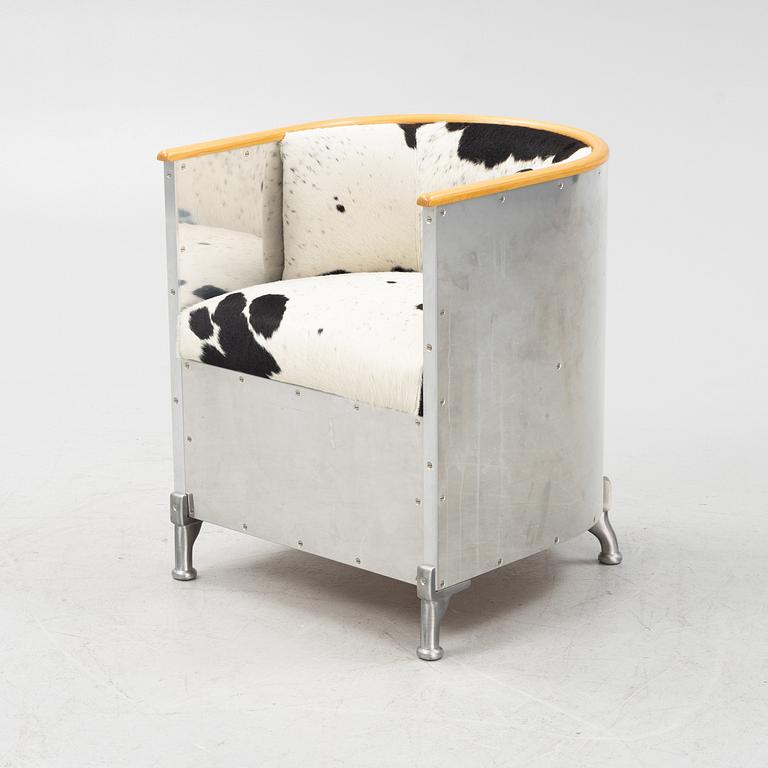 Mats Theselius, a 'Aluminium' armchair, Källemo, Sweden.