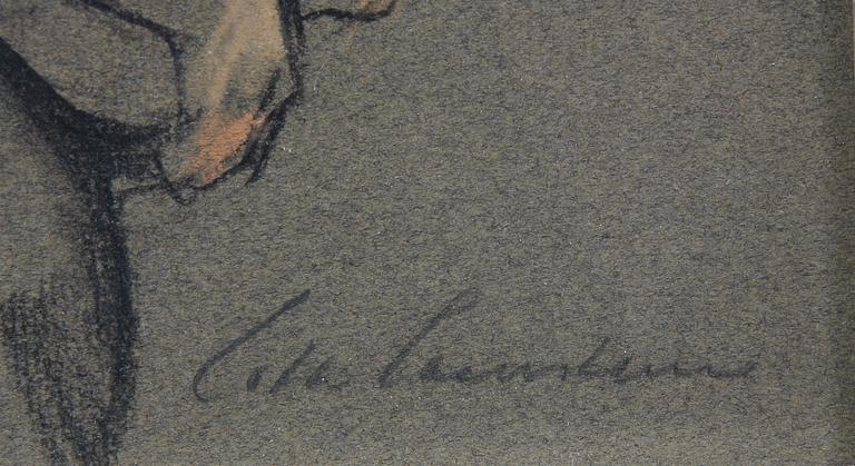 LOTTE LASERSTEIN, pastell, sign.