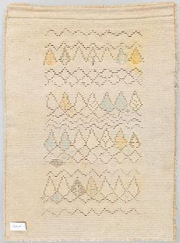 Hulda Potila, a Finnish long pile ryijy rug, Neovius oy. Ca. 142 x 103 cm.