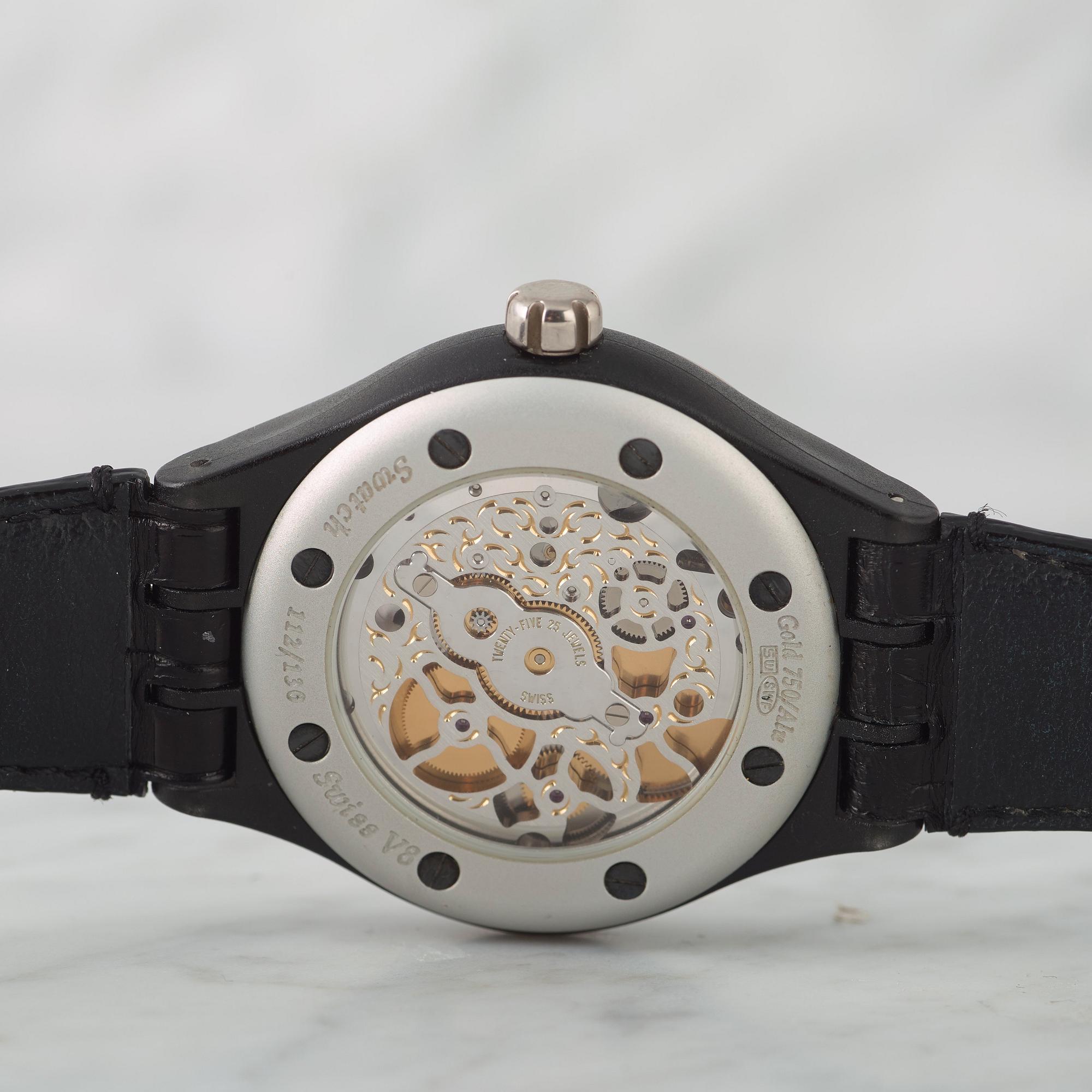 SWATCH, Diaphane One Turn 2 Him, "Carousel movement", wristwatch, 42 mm,