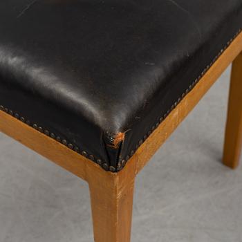 HAKON AHLBERG & AXEL LARSSON, a set of six beech chairs, Nordiska Kompaniet, Sweden 1930's/40's.