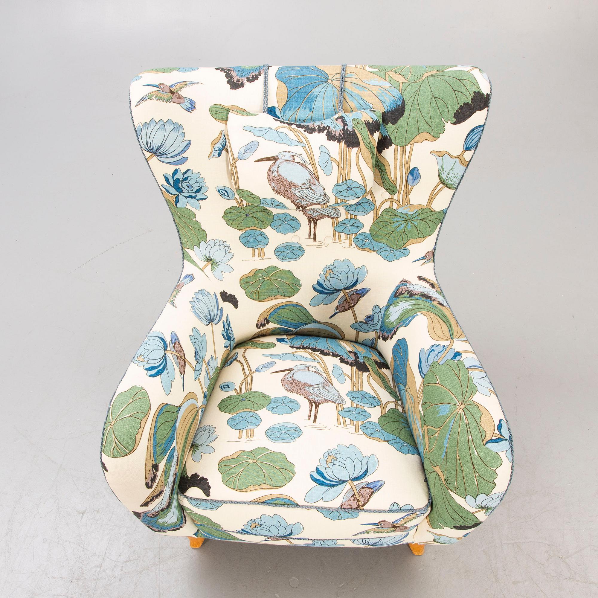 Olle Sjögren, a model 800, easy chair, OH Sjögren 1940-50s armchair.