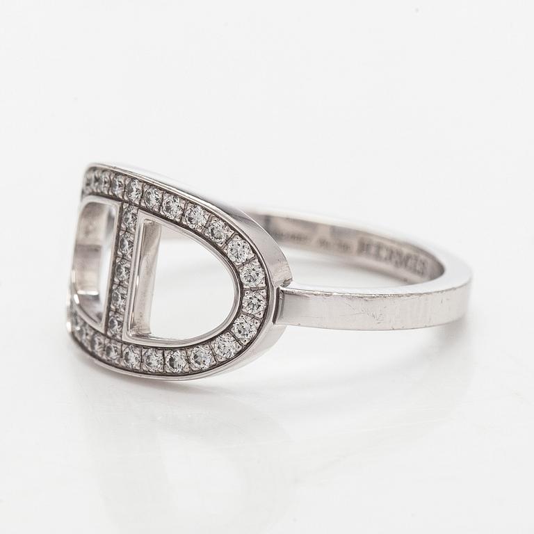 Hermès, ring, "Chaine d'Ancre Contour", 18K vitguld och diamanter.
