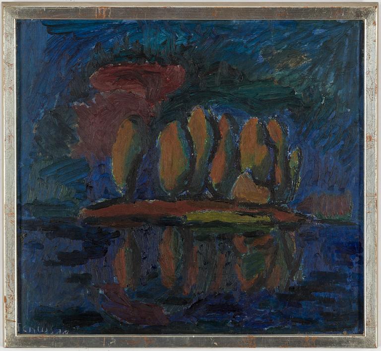 PER STENIUS, oil on cardboard, signed Stenius and indistinctly dated.