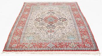 Matta, Isfahan, signerad Iran Shaabanei, ca 243 x 153 cm.