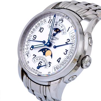 Longines Saint-Imier Moonphase Automatic SET L2.764.4.73.6, wristwatch 44 mm.