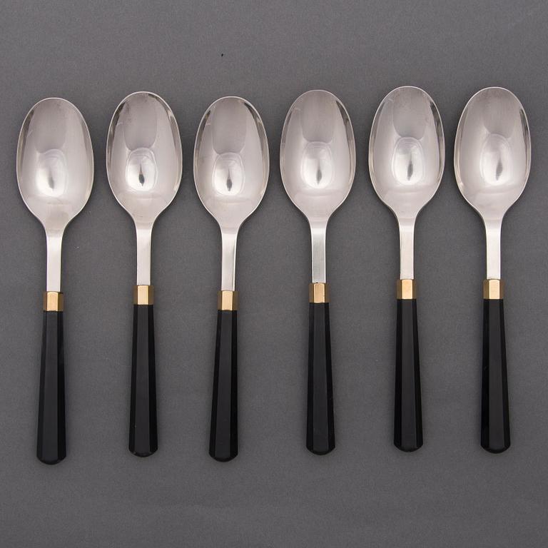 A 11-piece set of 'Kaleva' cutlery for Hackman Finland. Model designed in 1976.